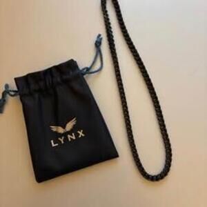 Lynx 20” Black Stainless Steel Foxtail Chain New